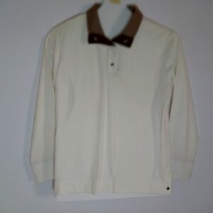 Link Size L White and Brown Men's Shirt